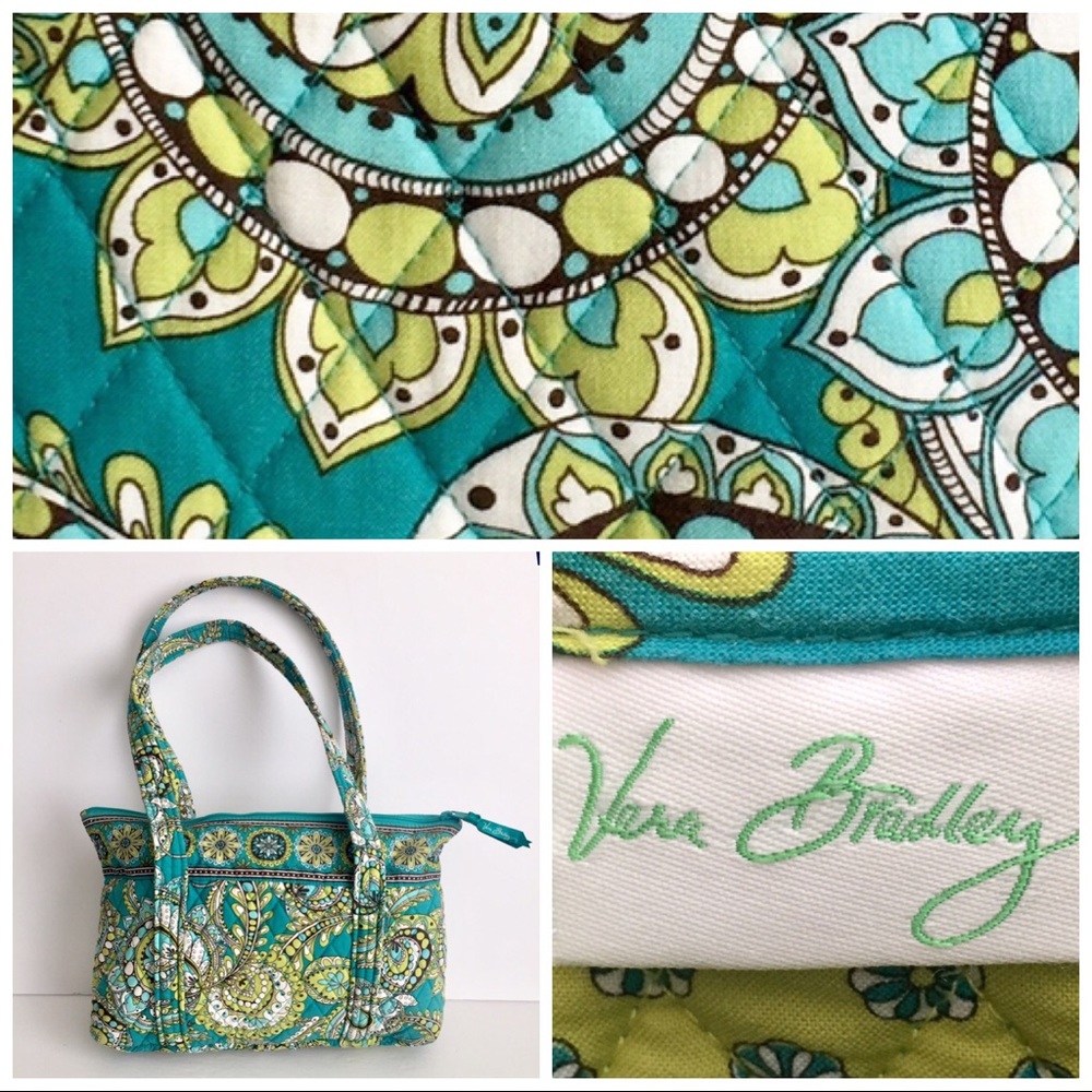 Vera Bradley Peacock design quilted bag purse